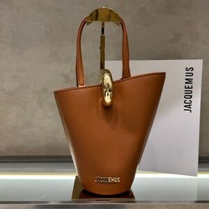 Jacquemus Gold Snapback Handbag Bag